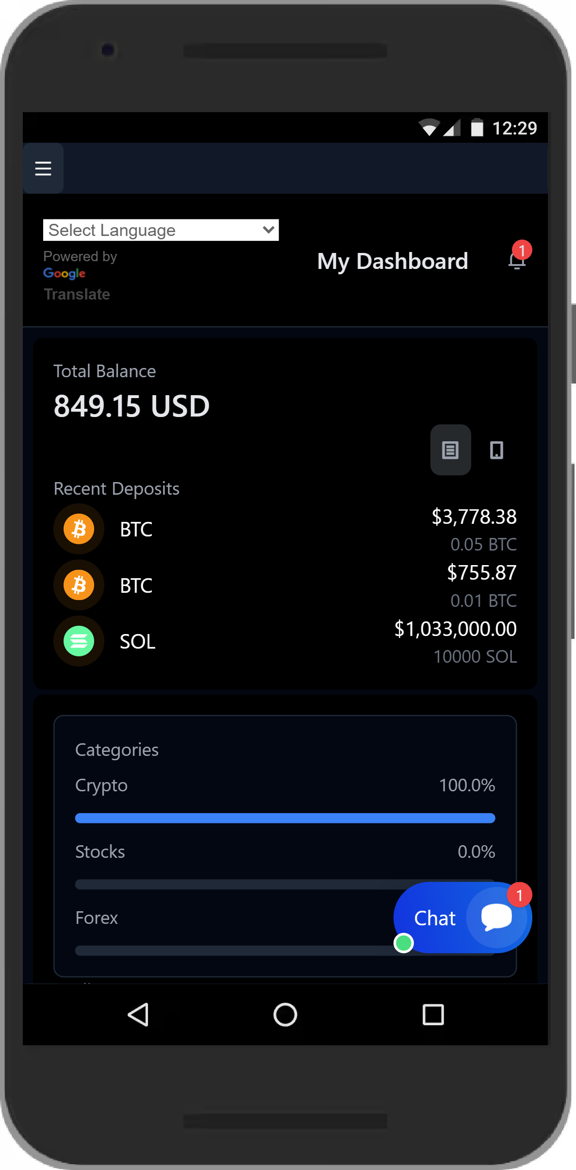 Tradeded Pro Mobile App